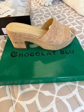 Chocolat Blu Natural Cork Slide Clog